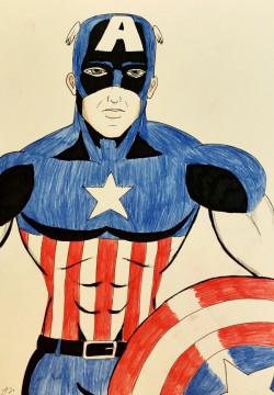 Stuart is Captain America  A work colleague as Cap!