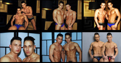 Sexy gay Colombian couple Amadeo and Alessio are live on their