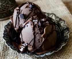 (x) homemade chocolate ice cream! ( ◉‿◉✿)