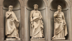 dantereader:  Dante, Boccaccio and Petrarca, Galleria degli