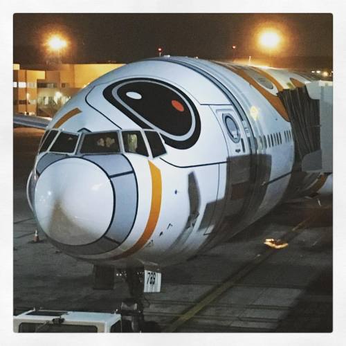 MY PLANE TO TOKYO IS BB-8 OMFG (at Los Angeles International Airport (LAX))
