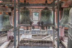 abandonedandurbex: I Climbed into the belfry of an old abandoned