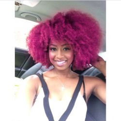 onyaonstage:  @curlsandcouture colorful Afros are perfect. This