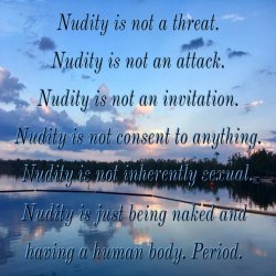 Nudity is not a threat https://t.co/MbYKEQcm0G #Naturism #Motivation