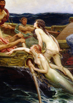 marcuscrassus:  Herbert James Draper - Ulysses and the sirens,