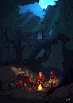 imrisah:    good times with the dream team camping in the hinterlands 