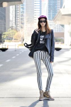 koreanmodel:  Streetstyle: Irene Kim at Seoul Fashion Week shot