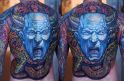 fuckyeahtattoos:  Artist: Paco Dietz  Studio: Graven Image