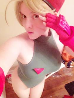 nsfwfoxyden:  I forgot to upload these pictures from when I tried on my Cammy from street-fighter cosplay before dragon-con. :D Let me know what you think! I plan to do a set as her at some point later in the year. :) 