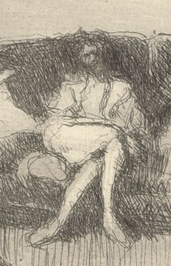 alfiusdebux:   Edouard Vuillard. Interieur au canapé au soir,