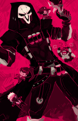 oiichyo:  reaper print for fanime! thankyou friends for helping