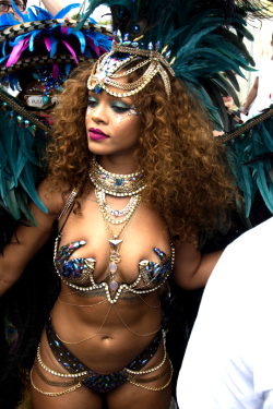 rihannanavyhn:  Rihanna  at the 2015 Crop Over Kadooment Festival