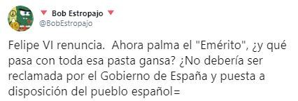 zomema2020:Que renuncie al trono, o haga elecciones si lo queremos