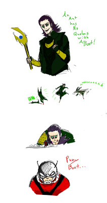 Poor choice of words Loki. Done by an anonymous DrawFriend.