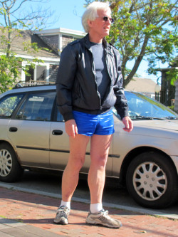 46.Â  Favorite shiny blue short shorts.