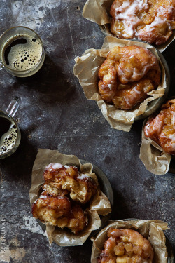 sweetoothgirl:Homemade Apple Fritters