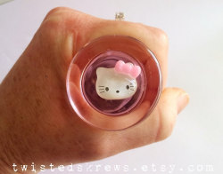 twistedskrews:  Only ฬ Kitty Glass butt plug anal Clear Pink