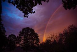 timberphoto:  neon sky // rainbow sunrise