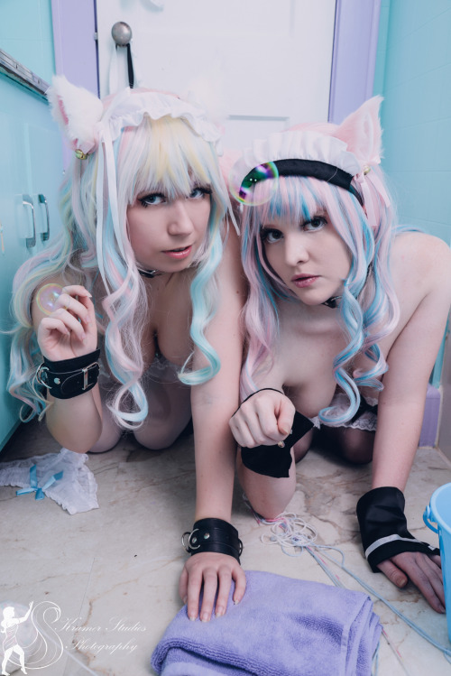 usatame:  nsfwfoxydenofficial:  Here are some more NSFW previews to me and @usatame‘s brand spanking new duo donation set for valentines day!!! :D  This set is filled with cat girl shenanigans, bubbles, yarn and  bath-bombs in a cute pastel bathroom