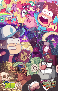 probertson:  2014 Comic Con Gravity Falls poster  This guy is