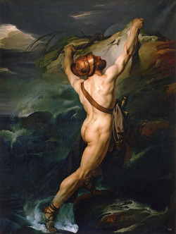 Shipwreck of Ajax Oileus. 1822. Francesco Hayez. Italian. 1791-1882.