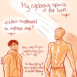 viella-art:  The EruRi Twilight AU nobody asked for. I’ve never