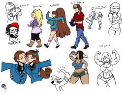 chillguydraws:  Finally finished this new batch of stream doodles.