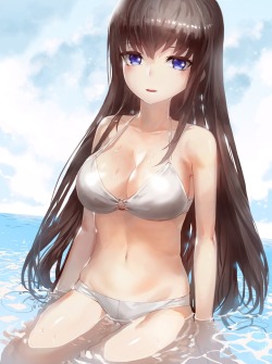 akira-europe:  bikini cleavage k.f.r. swimsuits wet | #295510 | yande.re