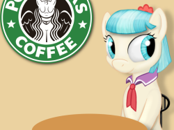 mlpfim-fanart:  Waiting for her coffee. by SimeonLeonard  What’s