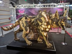 Life sized (its freaking gigantic) rideable mount model.https://twitter.com/GuildWars2/status/1055494225448591360https://twitter.com/GuildWars2/status/1055526243989315585