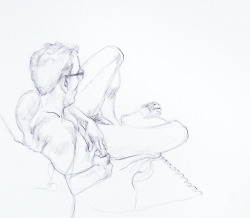 thomasdrawn:    Mike, White House Art Project session, Dec. 7,