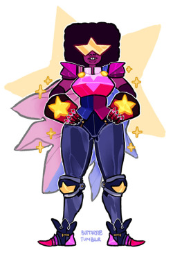 buttart:  Garnet’s new outfit reminds me of a knight so i made