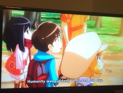 Watching the SnK characters watch SnK on TV on my own TV (With