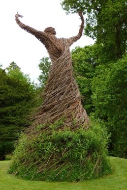 asylum-art:  Trevor Leat: A Swirling Willow Figure RisesA Swirling