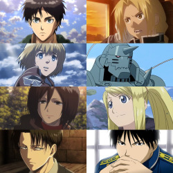 amaneceress: Shingeki no Kyojin VS Fullmetal Alchemist: Brotherhood 