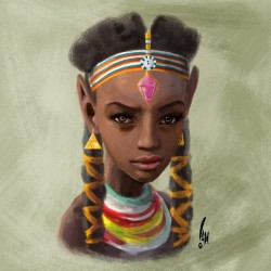 sketchian:  Zelda from kenya — Final version here —->http://sketchian.tumblr.com/post/105880506009/zelda-from-kenya-final-version