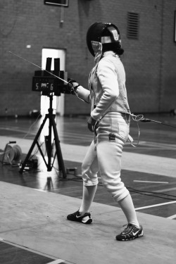 modernfencing:  [ID: several black and white photos of foil and