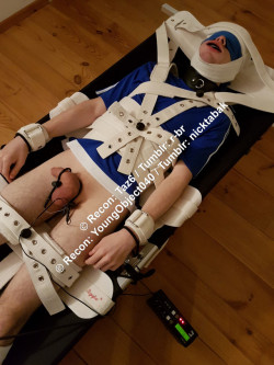 r-br:My slave @nicktabak enjoying his pain in full Segufix with