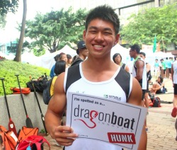 fuckyeahsgboys:  Fan submission: Brendan Ong… Dragonboater