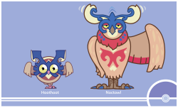 cosmopoliturtle:  Pokemon Redesign #163-164 - Hoothoot, Noctowl