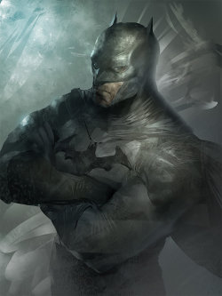 xombiedirge:  The Dark Knight & Man of Steel by Lius Lasahido /