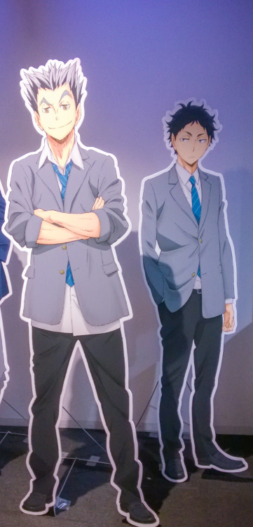 nimbus-cloud:  Went to the Haikyuu gengaten at Tokyo Skytree~ Â Man it was actually a really huge gallery (couldnâ€™t take pictures of the gallery portion, so enjoy the life-size cardboard cut-outs of your favorite volleyball nerds). Â  