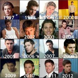 fangirling-and-lovin-it:  Jensen Ackles through the ages! Yay!