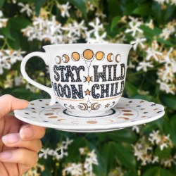 sosuperawesome: Hand Painted Teacups & Saucers and Mugs by