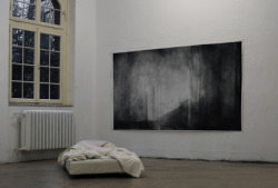 ocn:  Jana Jantzen Untitled 1 (Silence and floating bed) Graphite,