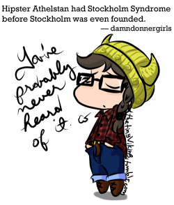thetinyviking:  hipster!Athelstan has a knitted Viking helmet
