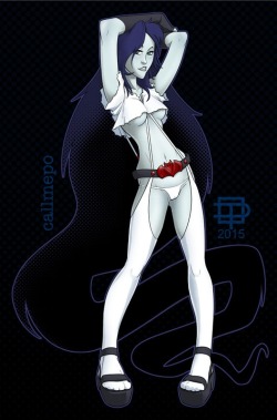 grimphantom:callmepo:Marceline Vampire Queen by CallMePoOk people.