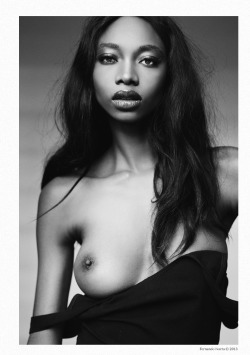 crystal-black-babes:   Georgie Badiel – Nude Black Fashion