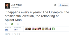 lyrafay:  Olympic Presidential Election of Spider-man  