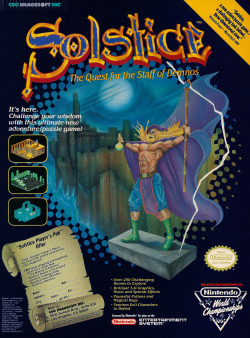 oldgamemags:  The NES game Solstice: The Quest For The Staff